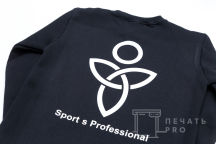Черные свитшоты с логотипом «SPORT'S PROFESSIONAL»